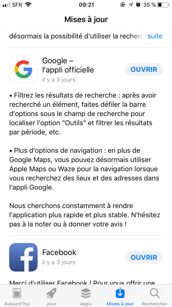 rapport-google-app